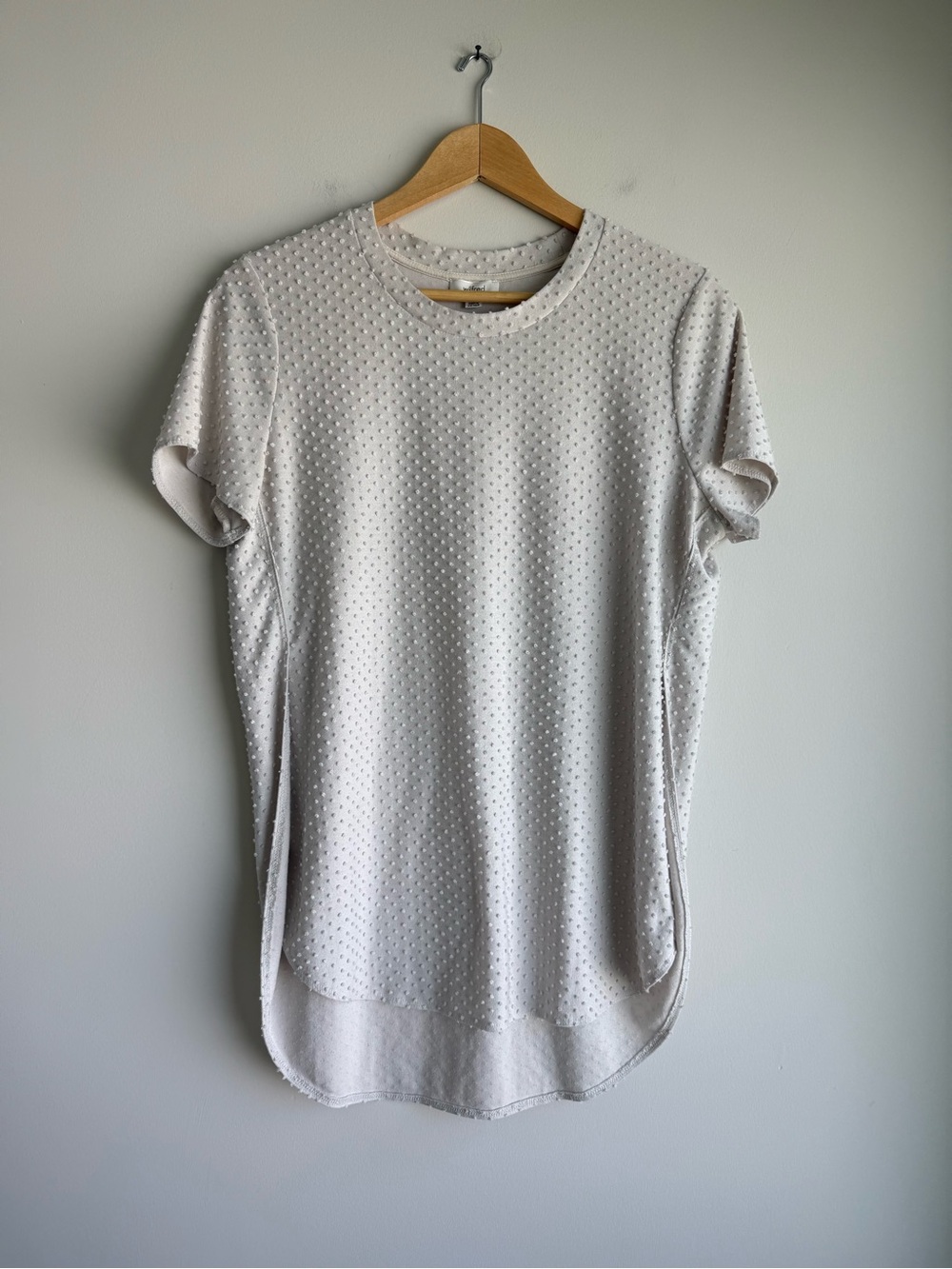 Wilfred Aritzia Capucine Textured Dot Tunic Top Medium